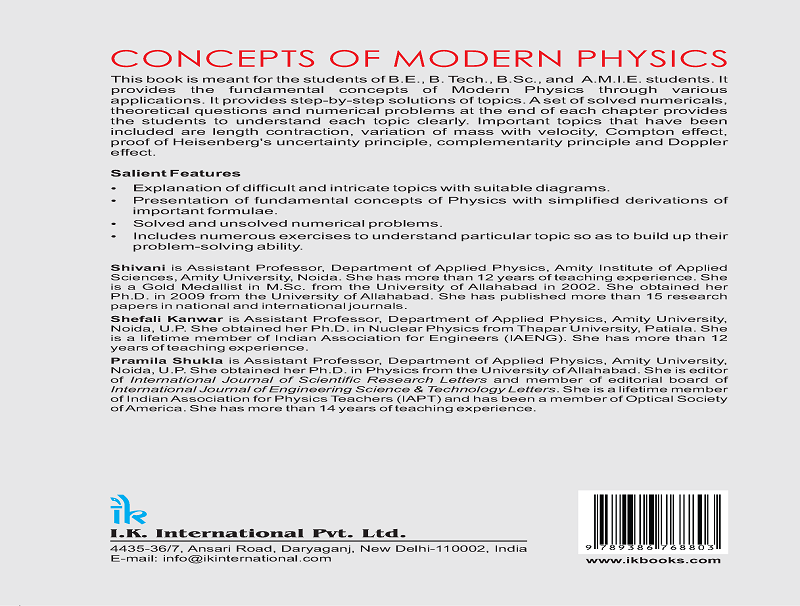 Concept of Modern Physics